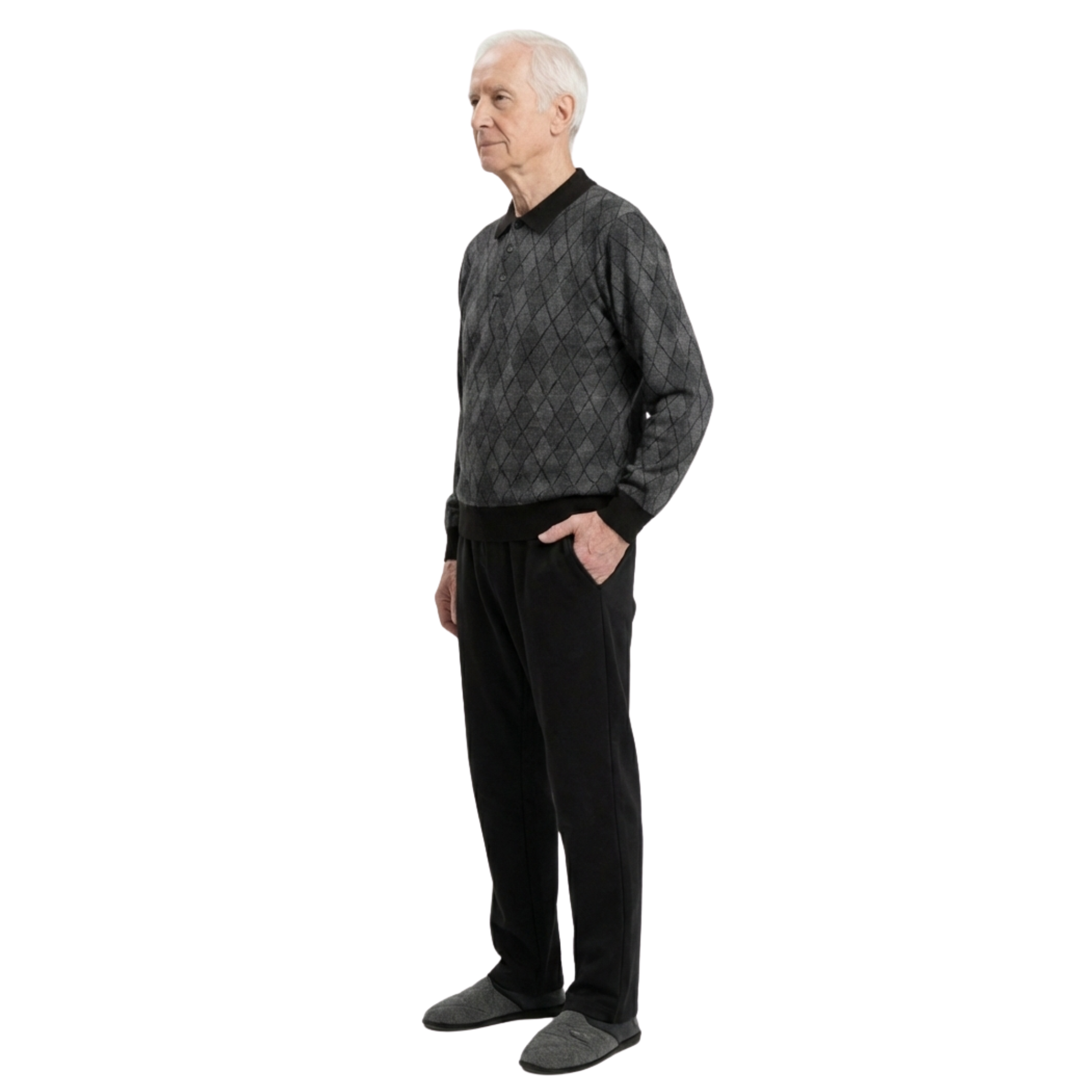 FERRUCCI COMFORT Wintersanitaire pyjama met ritssluiting op de rug - 9014/1 - voor Alzheimer, incontinentie, oudere mannen/vrouwen, blauw, XL FERRUCCI COMFORT Wintersanitaire pyjama met ritssluiting op de rug - 9014/1 - voor Alzheimer, incontinentie, oudere mannen/vrouwen, blauw, XL